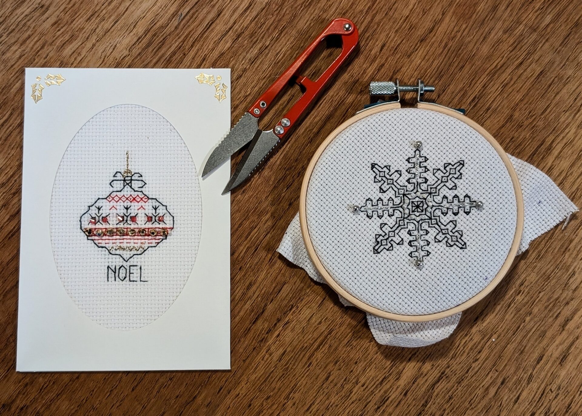 Blackwork Embroidery Christmas Card Workshop- Saturday 15th November