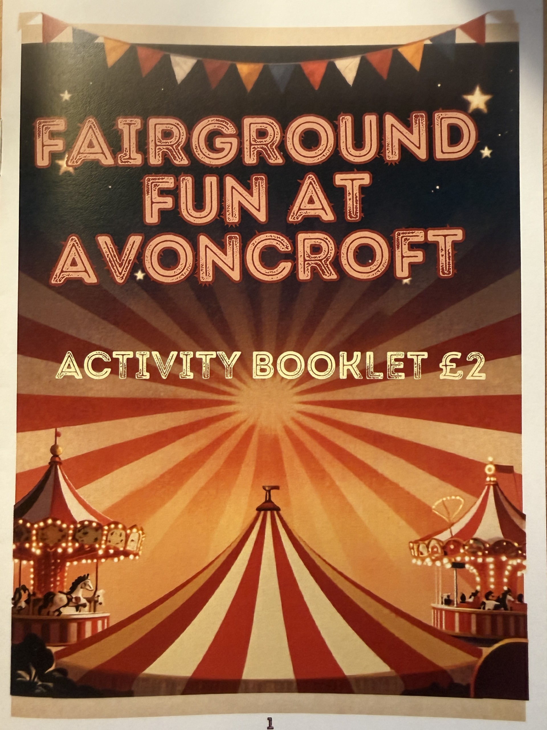 cover of Fairground fun activity booklet